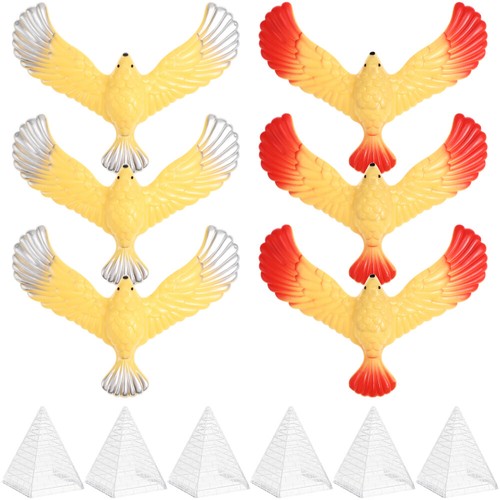 6 Pcs Balance Bird Toy Plastic Eagle Pyramid Balancing Toys Child - Picture 9 of 12
