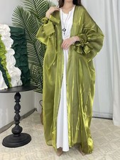 Abaya Dubai Women Open Long Dress Evening Kimono Muslim Robe Cardigan Gown Prom