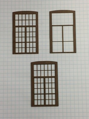O Scale Laser Cut Entrance Door (10 Ct. Lot) 1-11/32'' x 2-25/32'' (W4 PSM Door 3)
