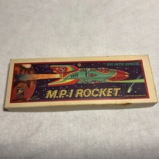 Box Only - Limited Edition 1998 Mars Patrol M.P.1 Rocket Friction Tin Toy