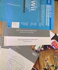 Lot of 10x Nintendo Wii Manuals - Authentic - Good Condition