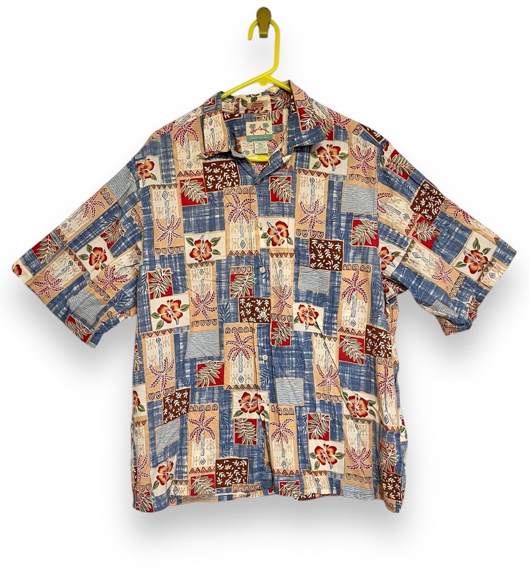Reyn Spooner Hawaiian Shirt Regency Cotton Lawn Short Sleeve