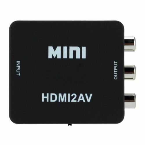 HDMI zu AV Konverter Composite RCA CVBS HDMI2AV Adapter Full HD 1080p TV - LUX - Bild 6 von 11