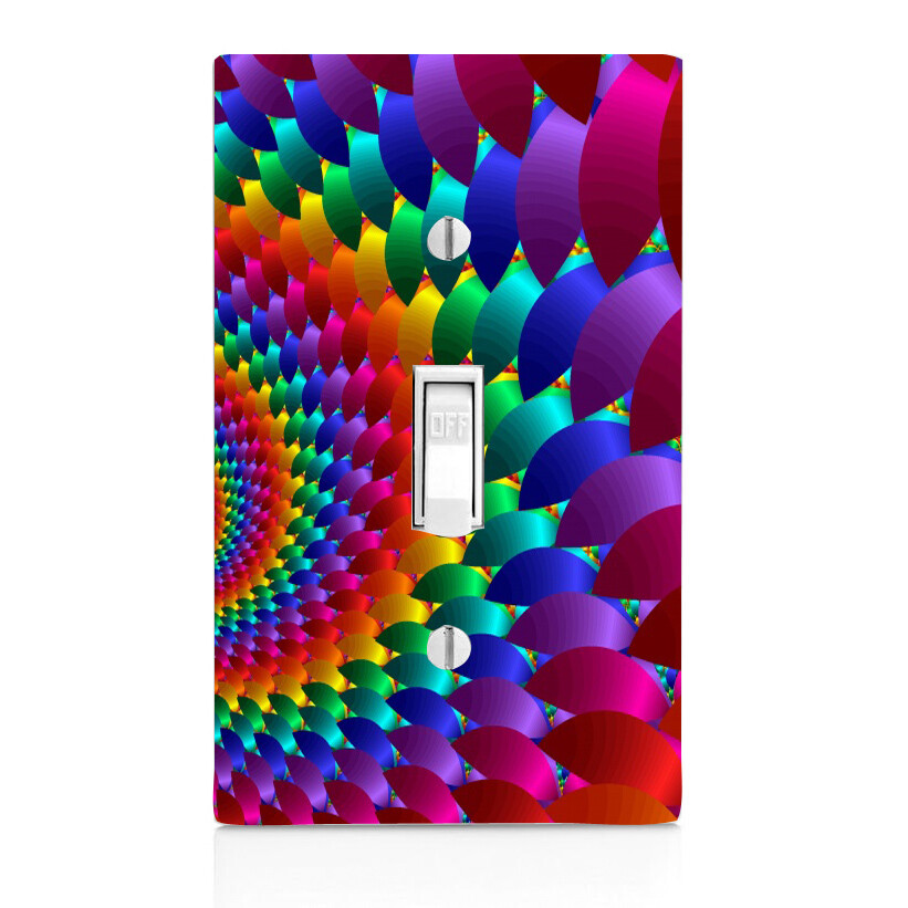 Rainbow Sun Light Switch Cover, Home Decor, Night Light, Cabinet
