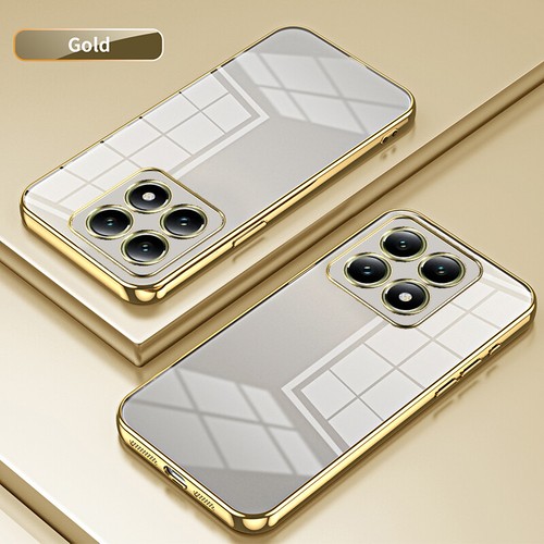 For Xiaomi 14T, Luxury Plating Bumper Transparent Clear Case Soft TPU Cover - 第 17/20 張圖片