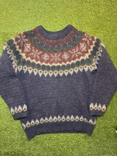 Vintage Woolrich Sweater Mens M Multicolor Fair Isle Ski Wool Mohair 80s