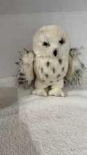 Douglas Toys Wizard Snowy Owl Plush Stuffed Animal Toy, 8" White/Black Airbrush