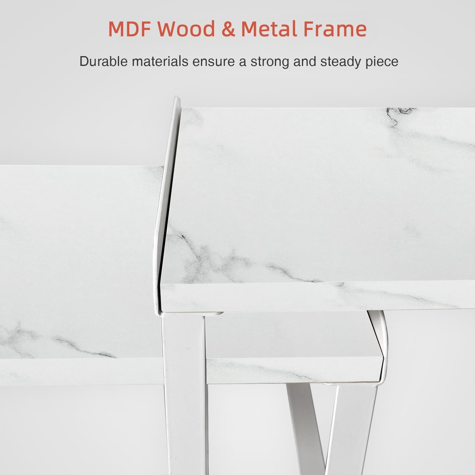 White Marble Kitchen Counter Shelf Organizer, Modern Dish Plate Organizer for...