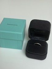 Tiffany&Co Elsa Peretti Platinum Curved Stacking Band Size 5 (Uk J1/2) with box