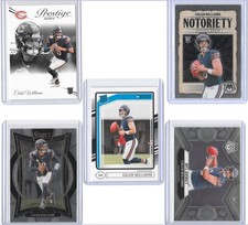 Caleb Williams 5 Rookie Card Lot Chicago Bears