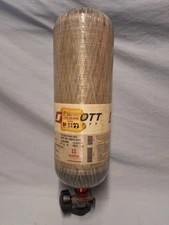 SCOTT 30 Min 2216psi Carbon SCBA Tank 2015 + Current Hydro!