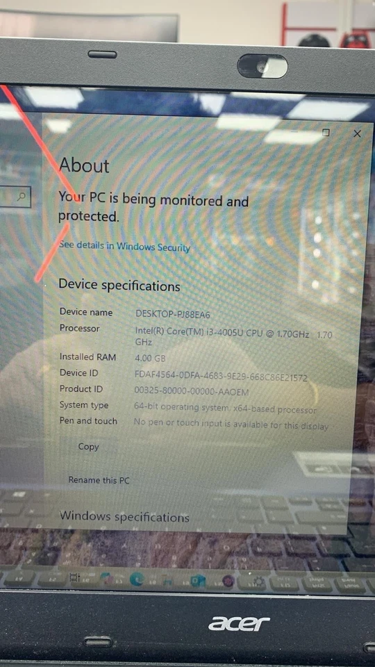 Acer Aspire E5 - 15Inch Notebook (Blue) - (Intel Core i3, 4 GB RAM 1 TB SSD - Image 4 of 4