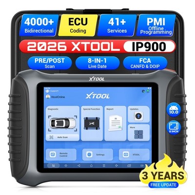 2026 XTOOL IP900 Car Diagnostic Scanner Advanced ECU Online Coding 41+  Services