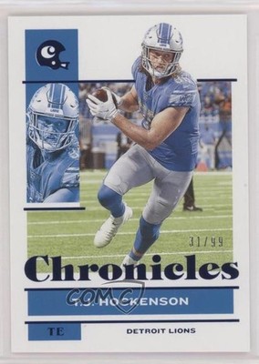 2021 Panini Chronicles Blue 31/99 TJ Hockenson #34 09d1