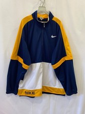Vintage 90s Nike Windbreaker Track Jacket Mens XL Big Swoosh Colorblock Navy 232