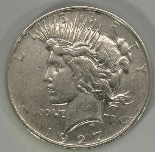 1927-D Peace Dollar AU+ 90% Silver $1 US Coin Collectible BID NOW!!