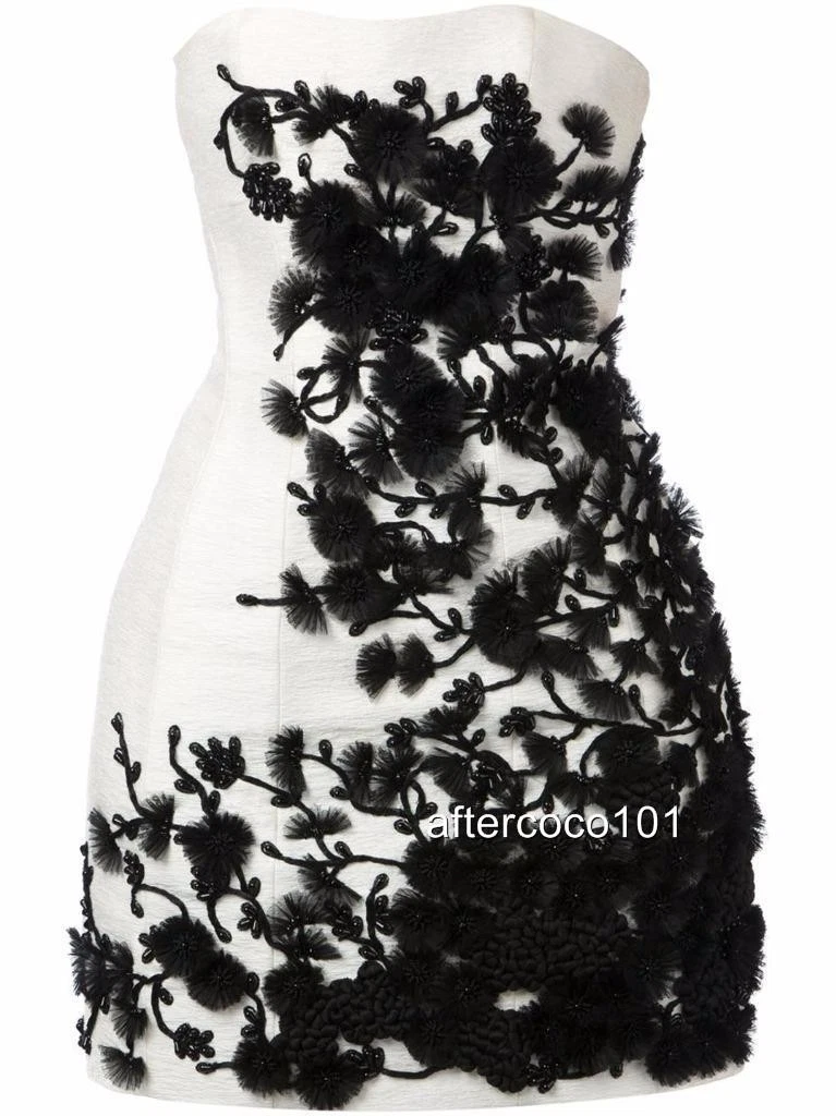 Abito Dsquared2 Runway bianco impreziosito UK8 IT40 Dsquared nuovo