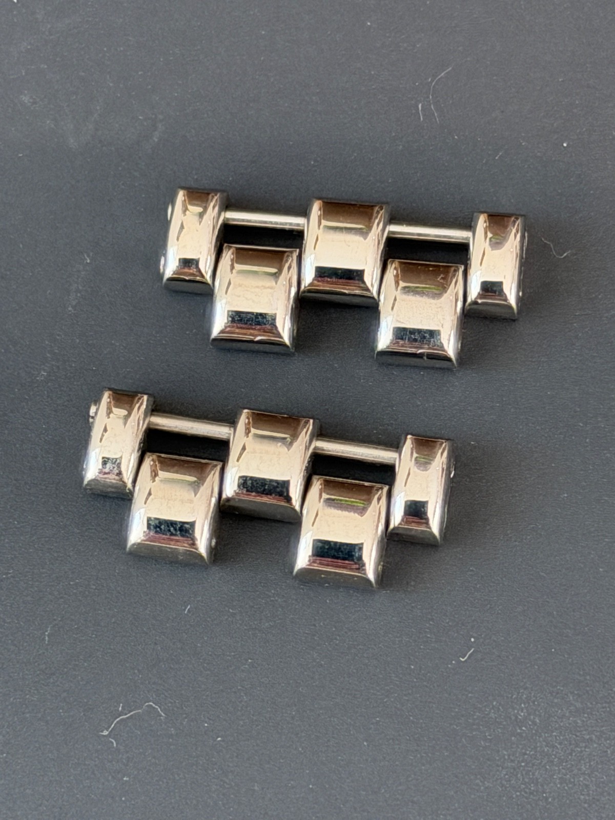 2 LINKS Cartier Panthere LM 20mm Genuine St.Steel Watch Band Bracelet Parts EX