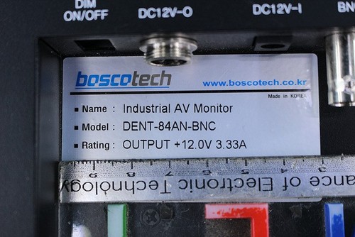 BOSCOTECH DENT-84AN-BNC monitor av industriale DENT84ANBNC garanzia 60 giorni - Foto 1 di 3