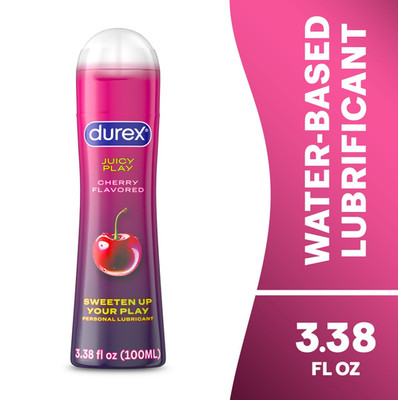 Durex Juicy Play Cherry Water Based Personal Lubricant 3.38oz Flavored Lube