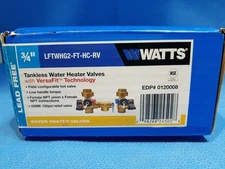 Watts 3/4" Generation II Tankless Water Heater Valve Kit – Hot & Cold Isolation