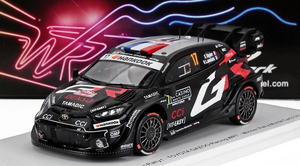MODELLINO AUTO 1:43 SPARK TOYOTA GR YARIS RALLY1 OGIER WINNER MONTE CARLO 2025 - Immagine 2 di 4