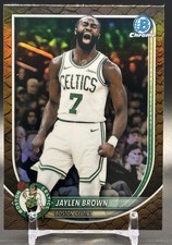 2025-26 Bowman Basketball #BCV-57 Jaylen Brown Celtics Reptilian Refractor