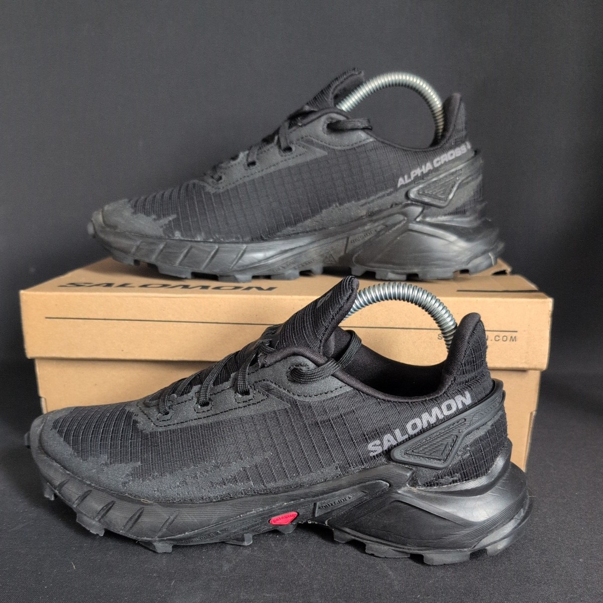 Salomon Trainers Womens Size UK AlphaCross Triple black Crossfit Trail  Hiking
