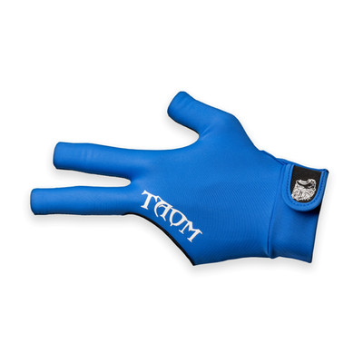 Taom Midas Yale Blue Billiard Glove, Right Hand Professional Stiched - Small