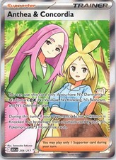 ANTHEA & CONCORDIA POKEMON ASCENDED HEROES 254/217 ULTRA RARE LIGHTLY PLAYED