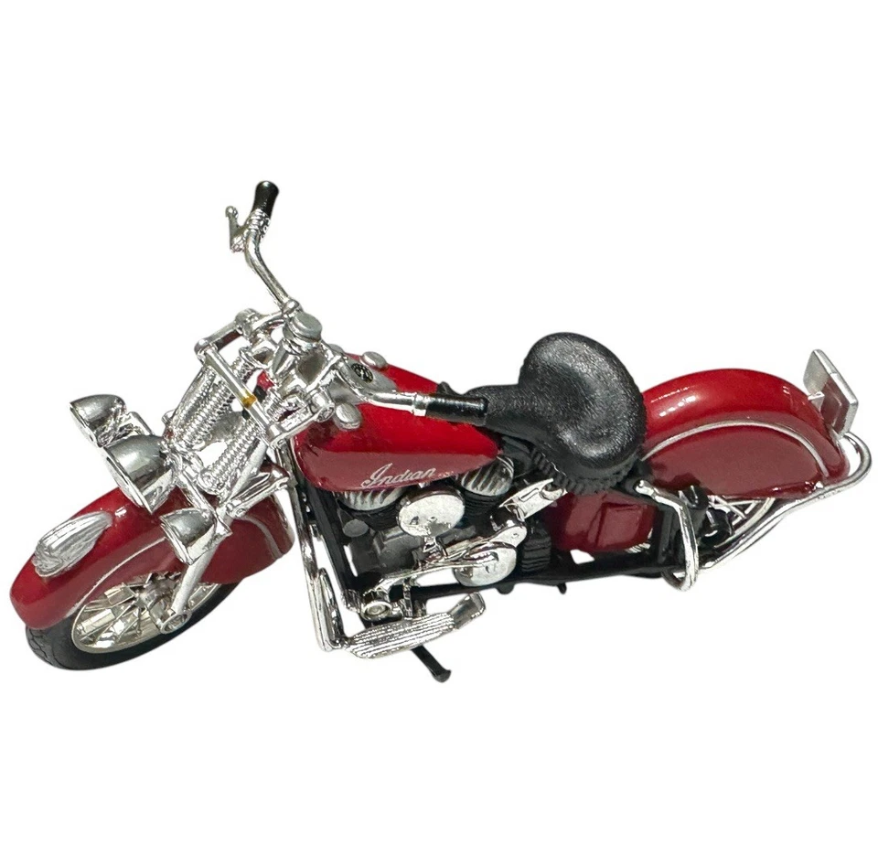 De colección Maisto 1948 Indian Chief Motocicleta 1:18 Diecast Rojo - Edición Limitada Foto 2 de 4