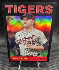 2025 Topps Archives Tarik Skubal #1 1964 Design Black Foilboard Tigers