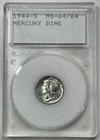 1944-S Mercury Dime WMP Rare Coins