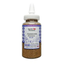 Community Fish Food Small Granules 3.17 oz, High Protein Slow Sinking Small S...