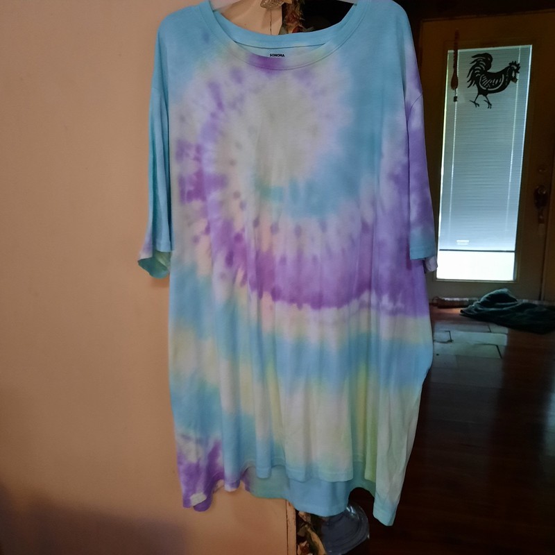 Three New Sonoma Tie Die Mens 4XB Tee Shirts