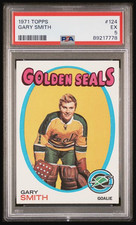 1971 Topps 124 Gary Smith PSA 5 EX California Golden Seals