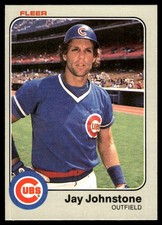 Jay Johnstone 1983 Fleer #499 Chicago Cubs MLB READ FREE SHIPPING AutographDen