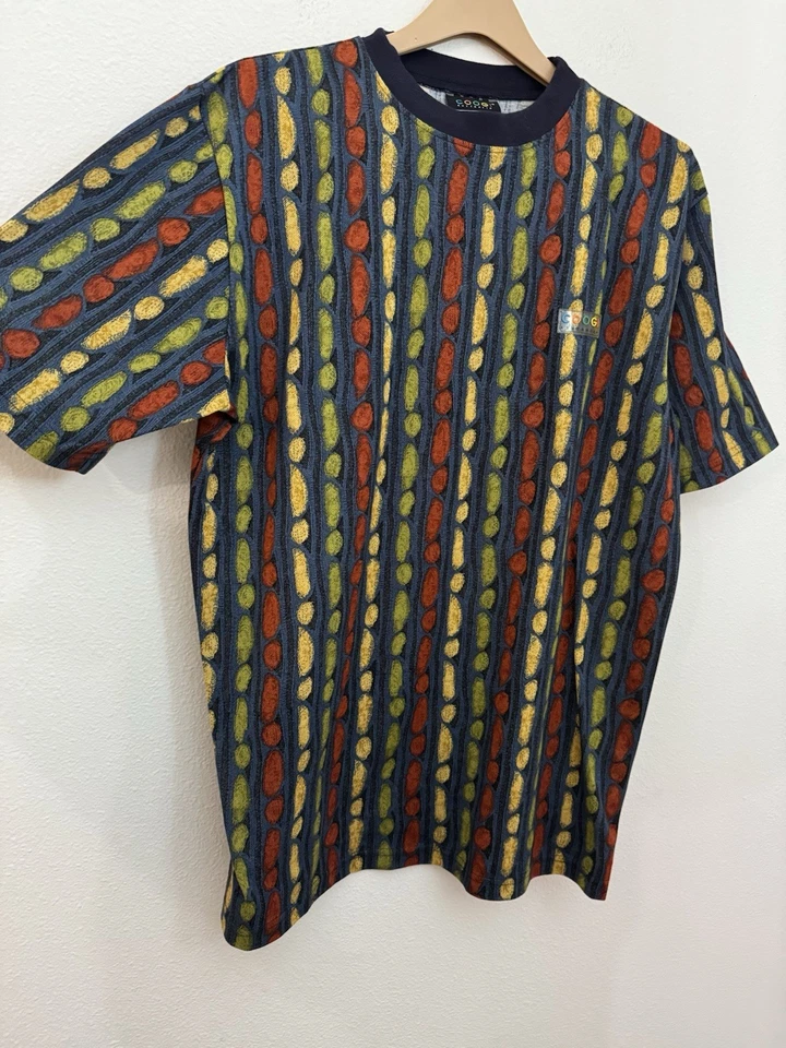 Camisa de algodón multicolor Coogi Australia Basics vintage grande para hombre nueva sin etiquetas Foto 3 de 4