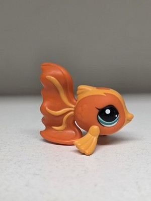 LPS- Littlest Pet Shop #3117 Orange  Striped Angel Fish  Goldfish Hasbro