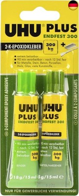 UHU Zwei-Komponentenkleber plus endfest 300/45640 Inh.33 g