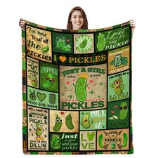 50x60 Inch Pickle Blanket Gifts Just A Girl Who Loves Pickles Throw Blanket