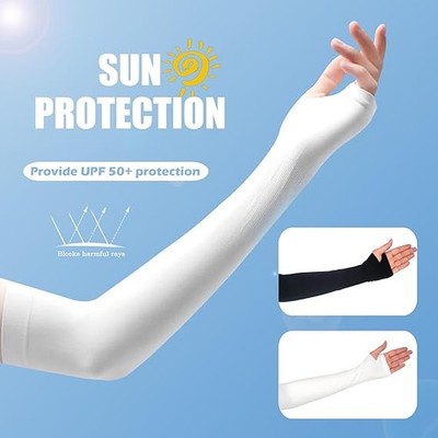 1-5 Pairs Cooling Arm Sleeves Cover UV Sun Protection Sports Outdoor Men Women