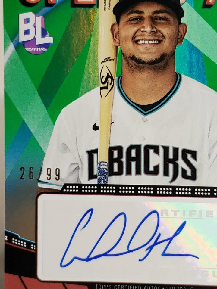 Gabriel Moreno Topps Big League Opening Act Auto Green /99 Diamondbacks RC - Image 2 of 3