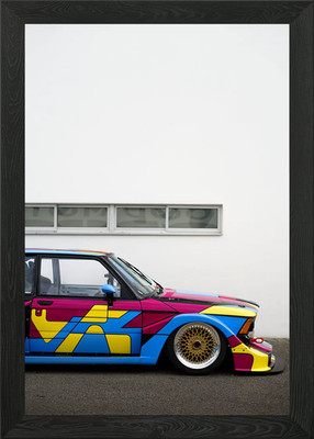 E30 BMW Framed Wall Art Poster Canvas Print Picture