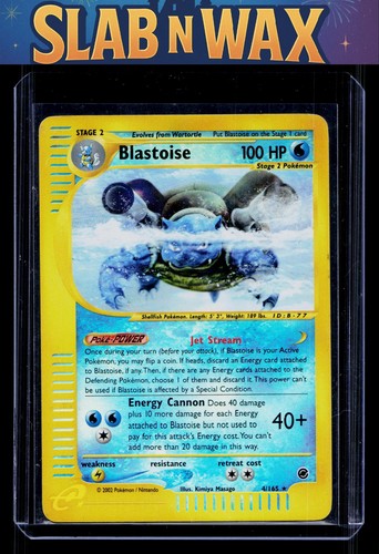 Pokemon tcg Expedition Blastoise (4) #004/165 Holo Rare, Reverse Holo
