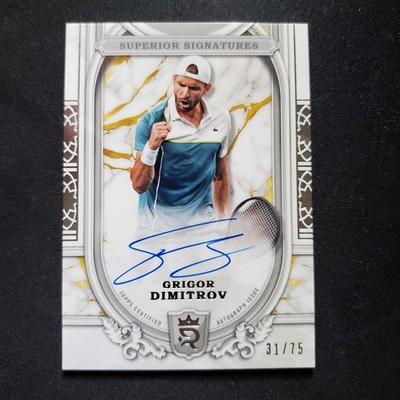 2024 TOPPS ROYALTY GRIGOR DIMITROV SUPERIOR SIGNATURES CARD/75(TC#2281)