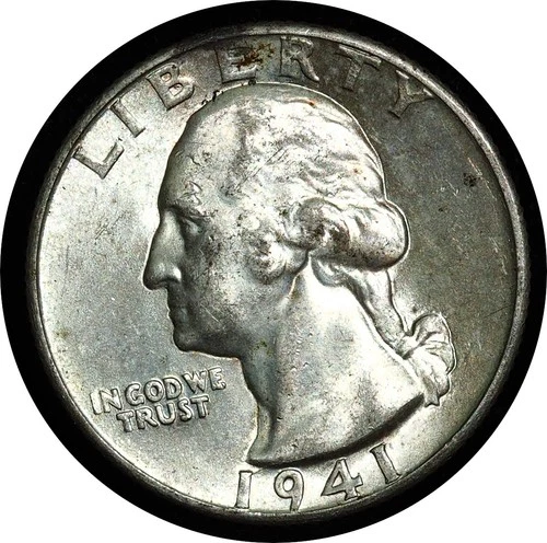 1941-D Washington Quarter AU/BU
