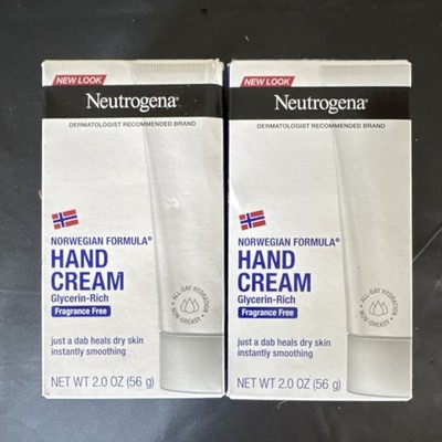 Neutrogena Norwegian Formula Glycerin-Rich Hand Cream Fragrance Free 2 x 2.0 oz