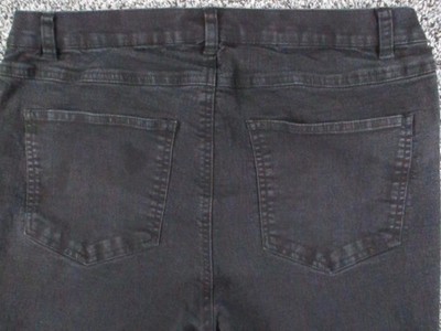 Woman Within Jeans Womens 12W Black Bootcut Stretch Denim Plus Casual 32x29