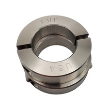 1.25" Bore Diameter - Clamping Two Piece Shaft Collar - 303 Stainless Steel (...